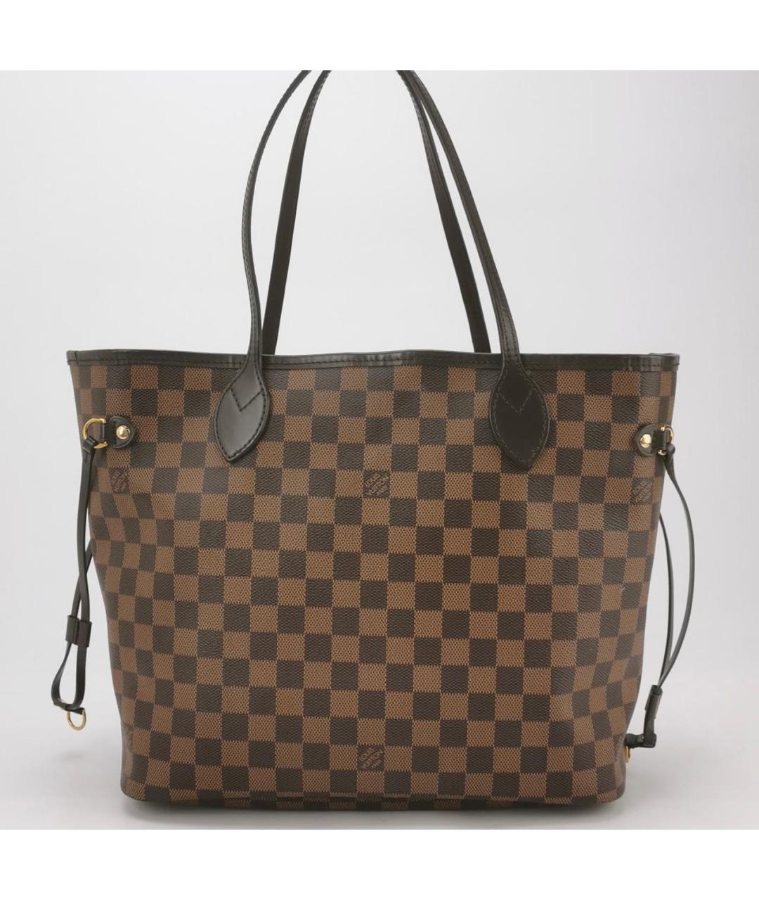 LOUIS VUITTON Коричневая кожаная сумка тоут, фото 2