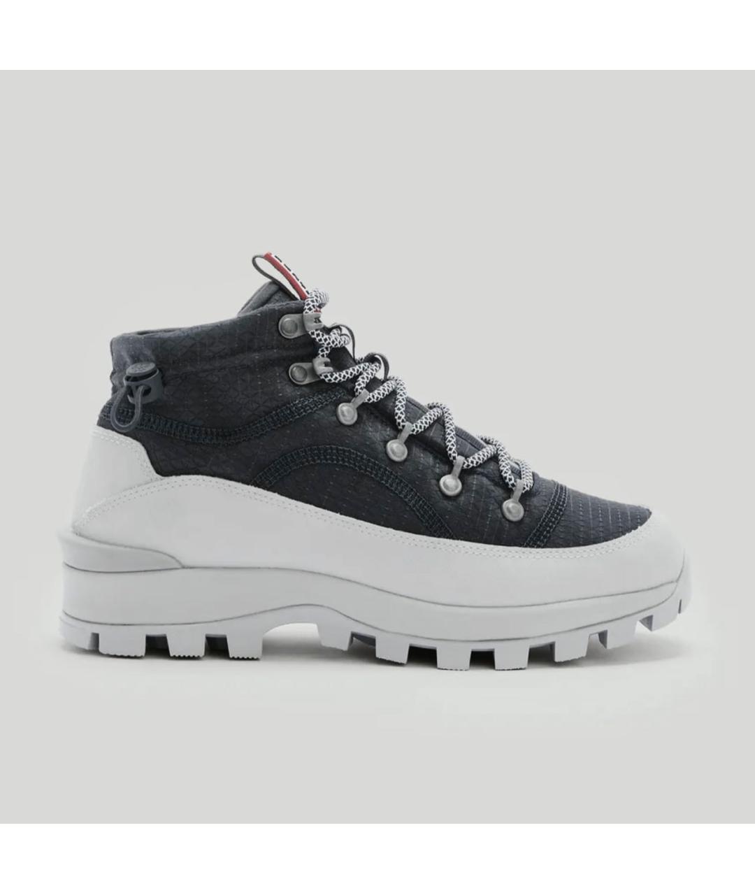 HUNTER Серые текстильные ботинки, фото 7