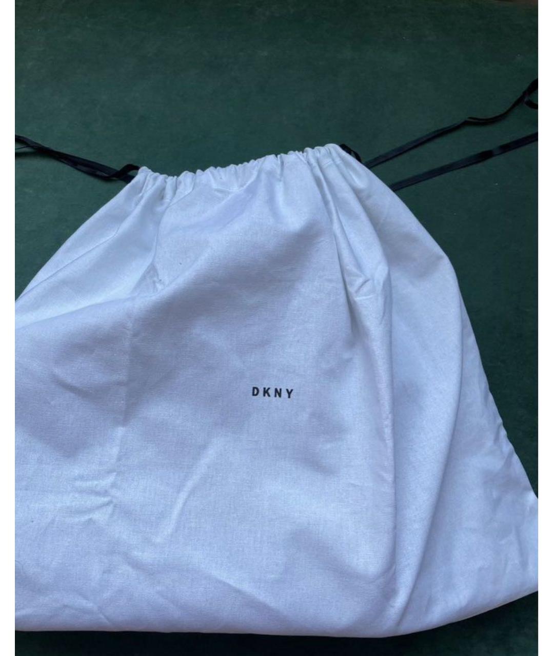 DKNY Синяя кожаная сумка через плечо, фото 7