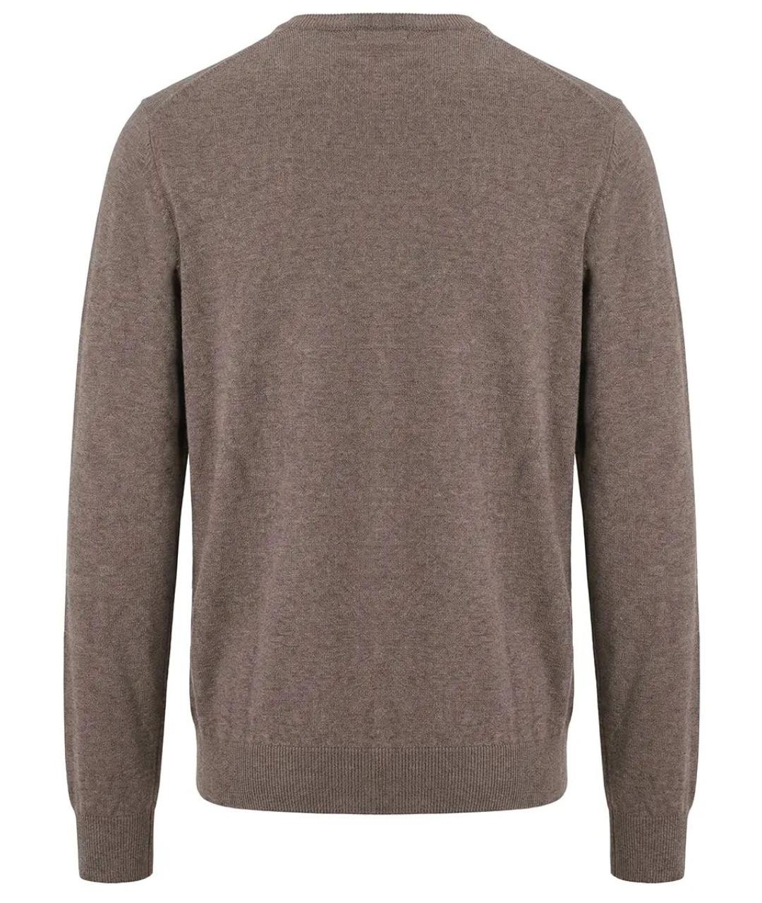 STEFANO RICCI Коричневый кашемировый джемпер / свитер, фото 2