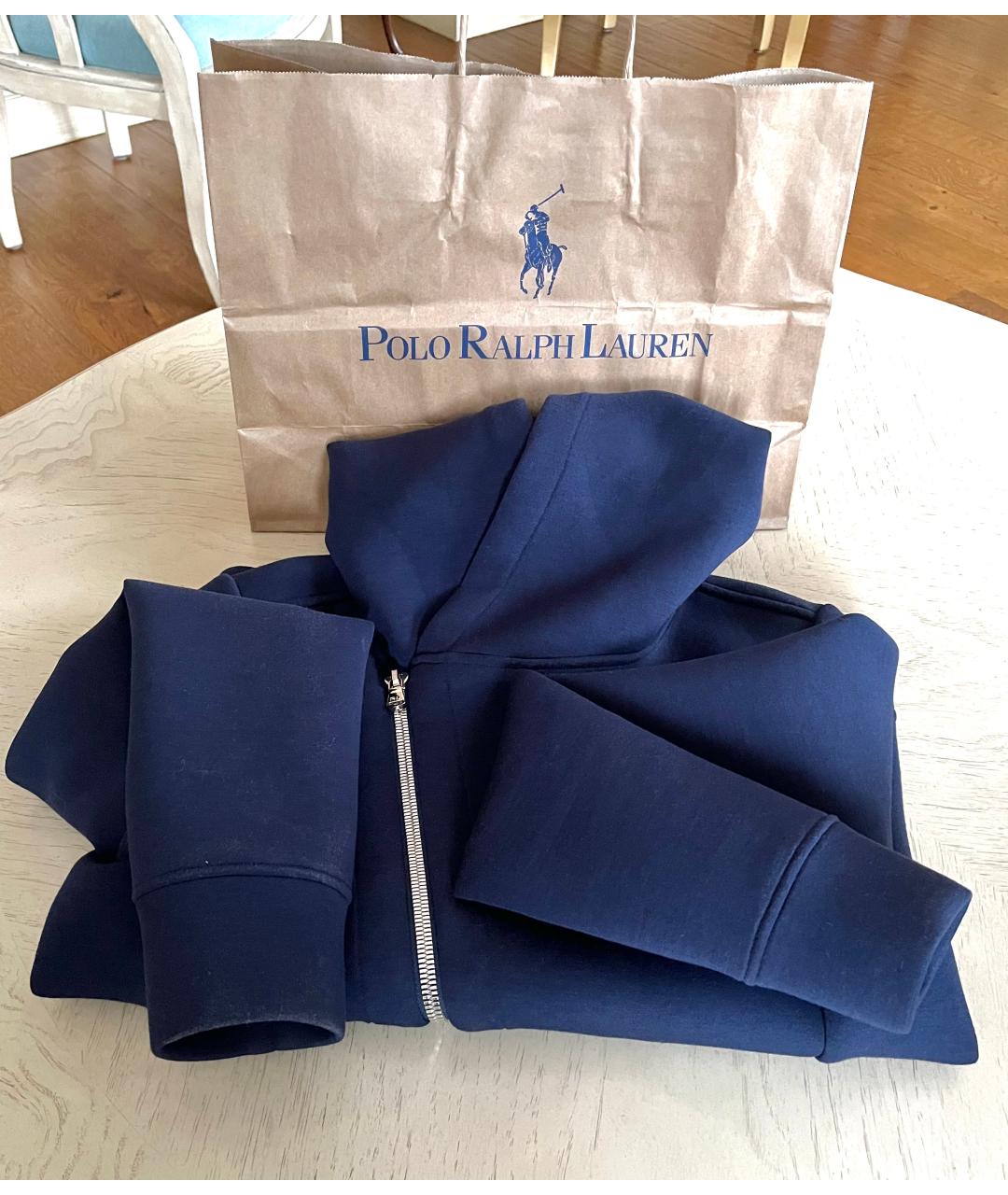 POLO RALPH LAUREN Темно-синяя полиэстеровая куртка, фото 9