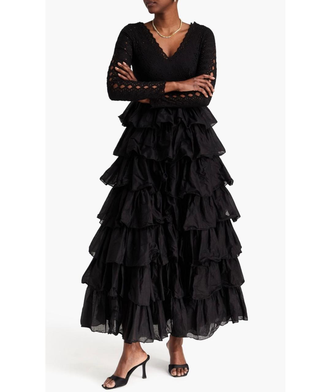 ZIMMERMANN Черное хлопковое коктейльное платье, фото 2