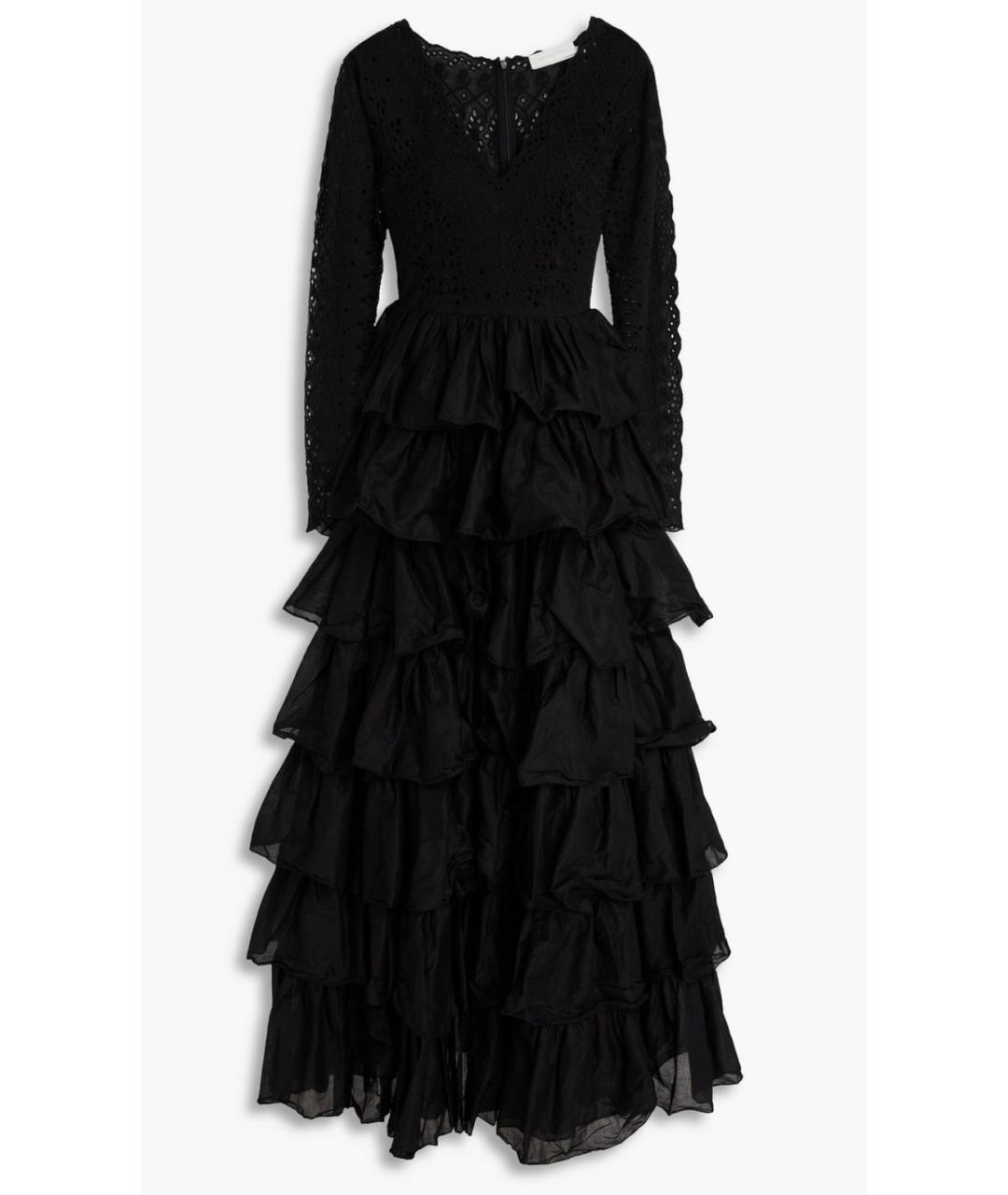 ZIMMERMANN Черное хлопковое коктейльное платье, фото 4