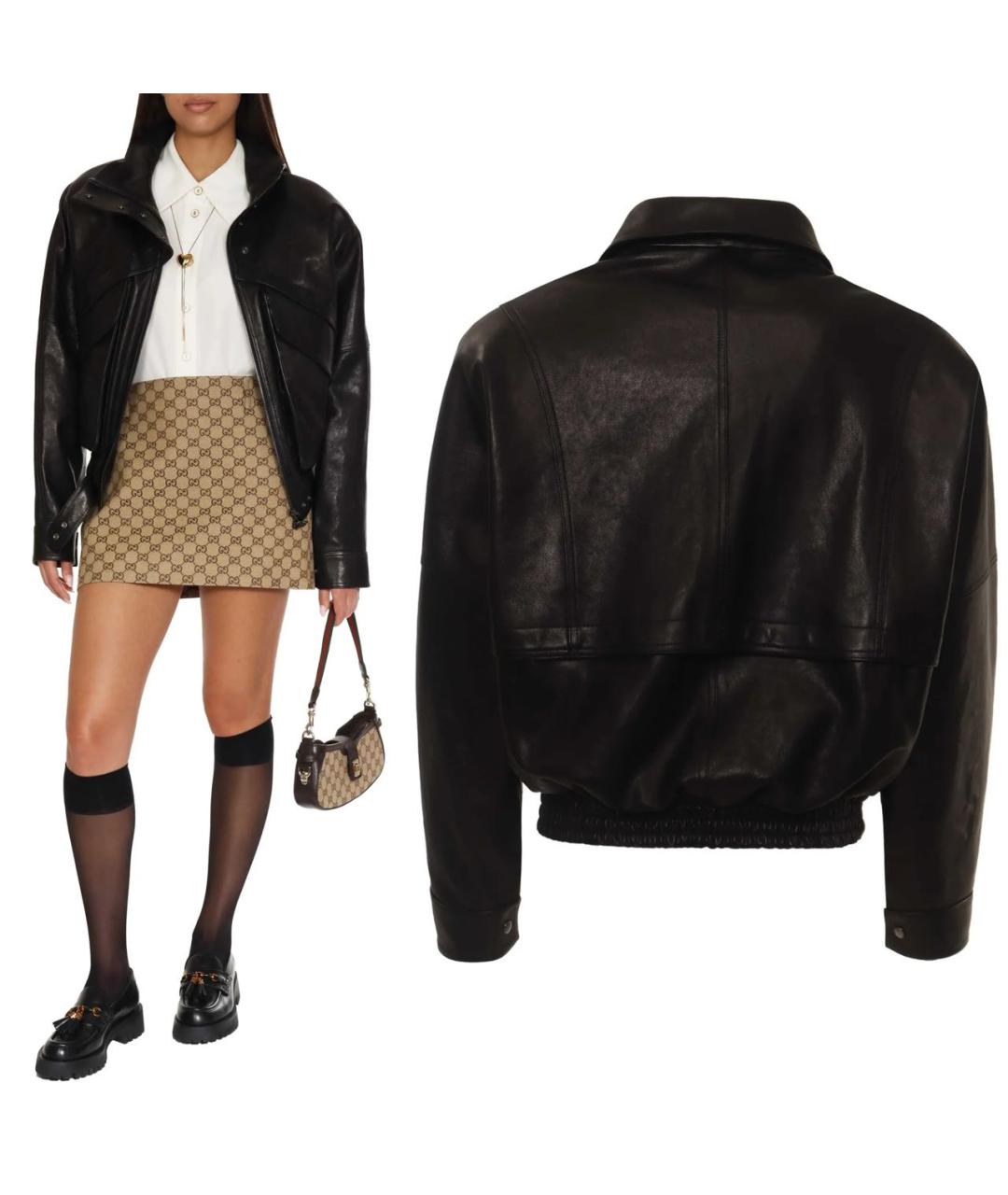 MAGDA BUTRYM Коричневая кожаная куртка, фото 4