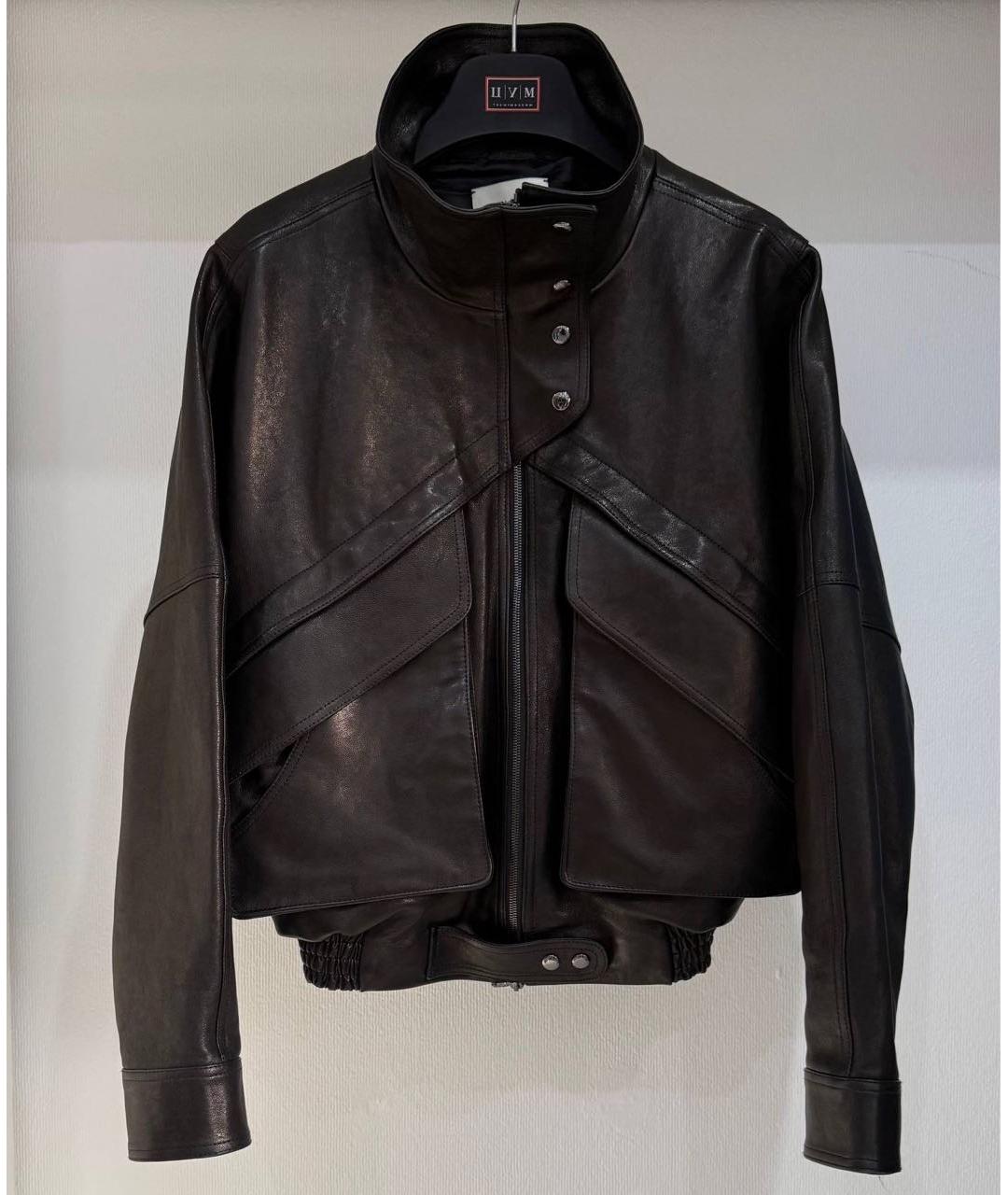 MAGDA BUTRYM Коричневая кожаная куртка, фото 2