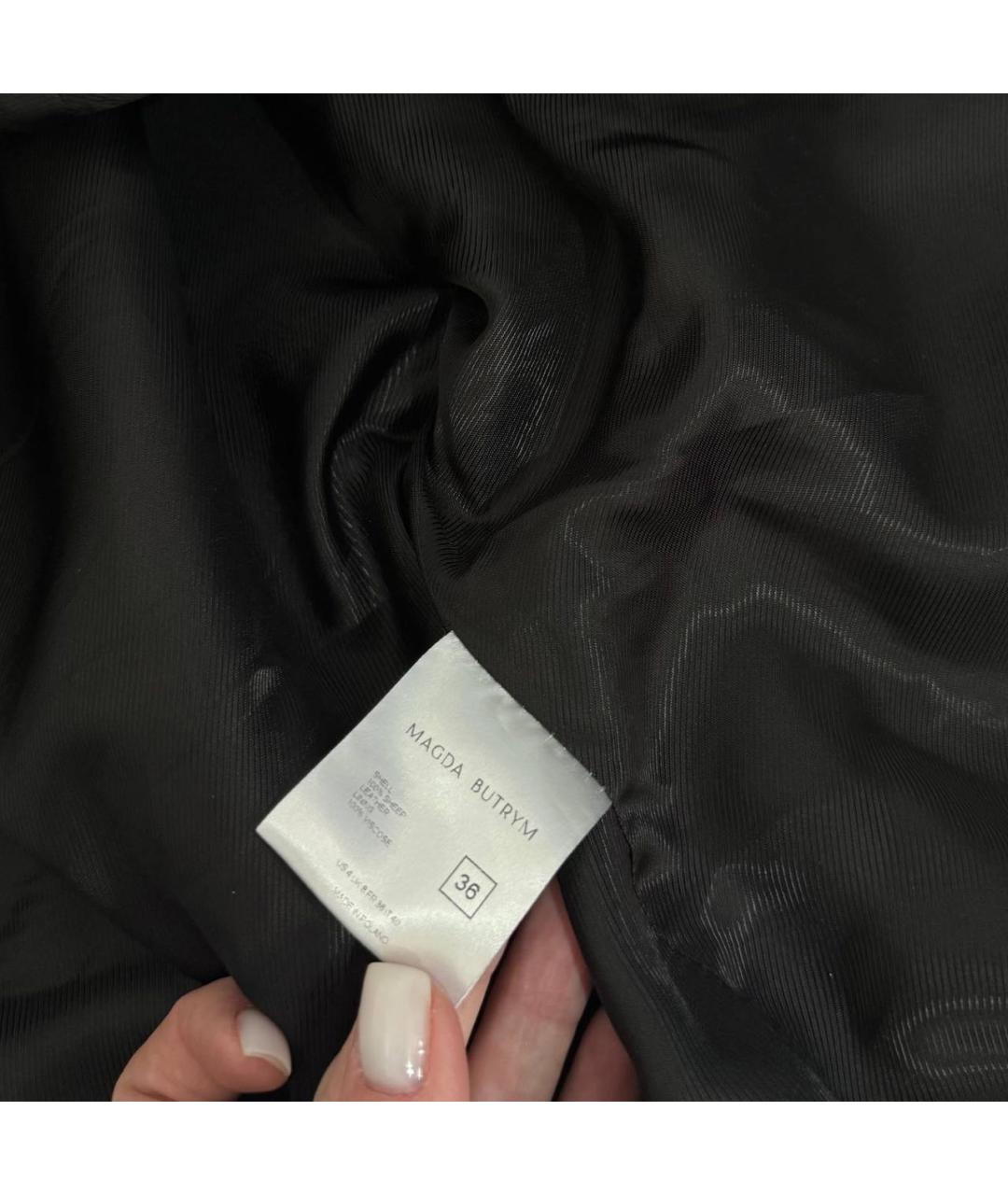 MAGDA BUTRYM Коричневая кожаная куртка, фото 3