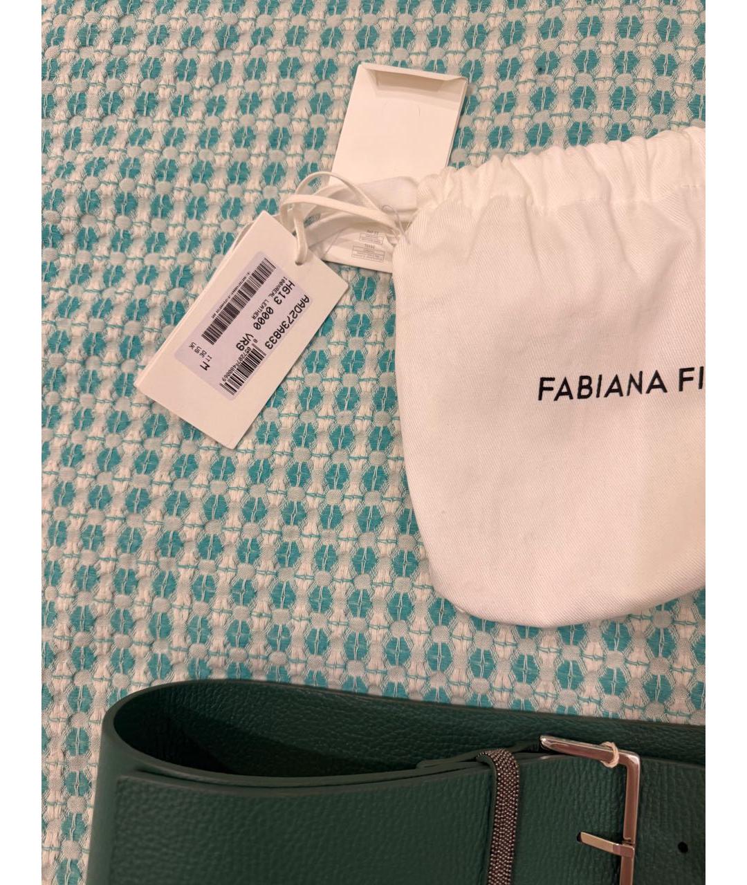 FABIANA FILIPPI Зеленый кожаный ремень, фото 3