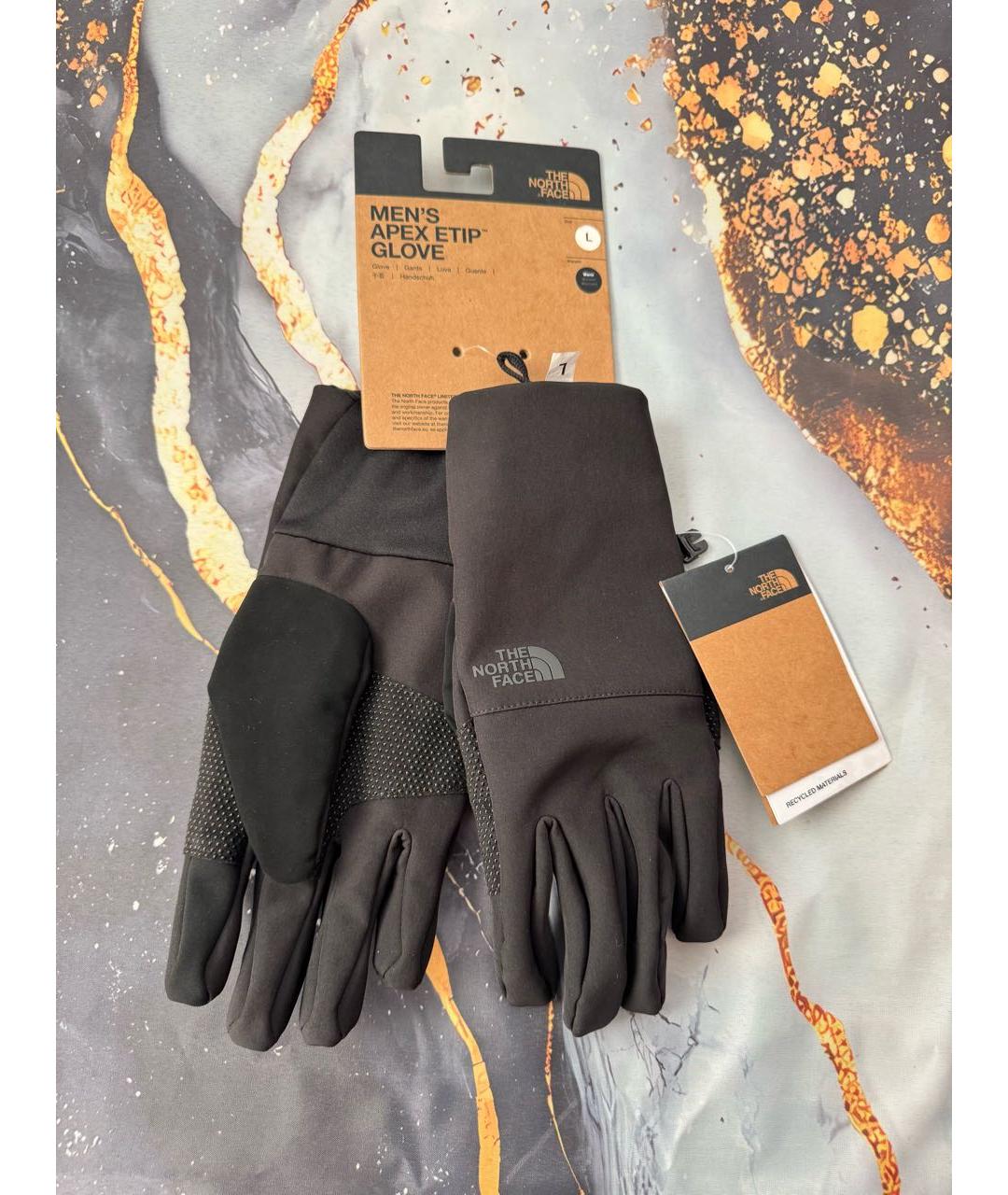 THE NORTH FACE Черные синтетические перчатки, фото 7
