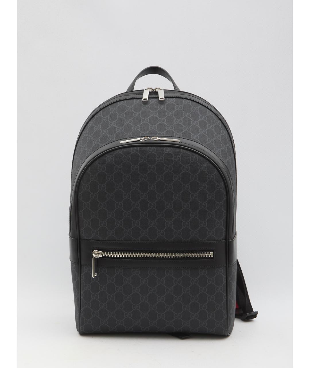 GUCCI Черный рюкзак из искусственной кожи, фото 5