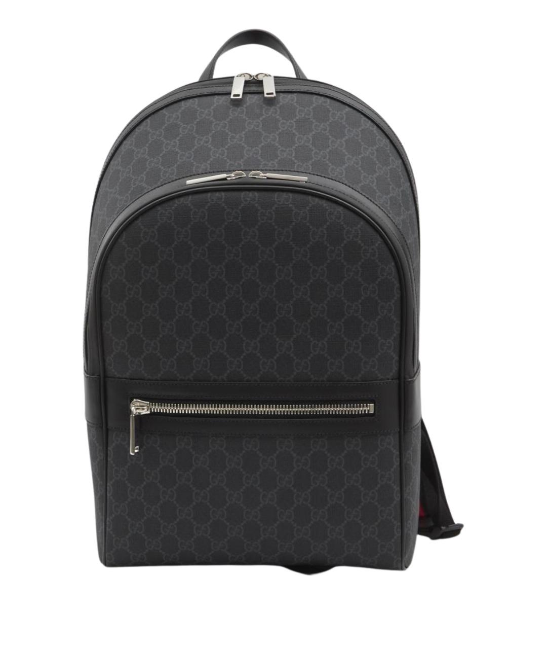 GUCCI Черный рюкзак из искусственной кожи, фото 1