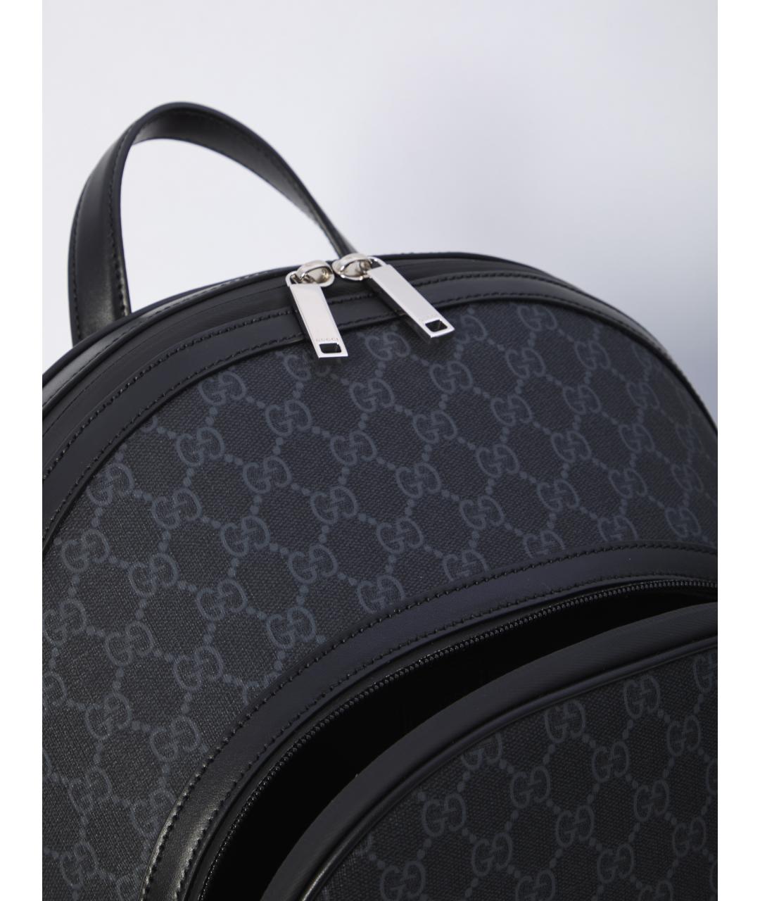 GUCCI Черный рюкзак из искусственной кожи, фото 4
