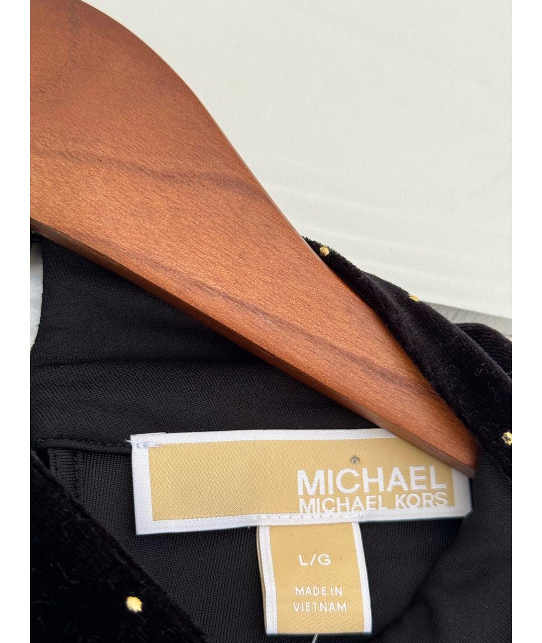 MICHAEL MICHAEL KORS Черная полиэстеровая блузы, фото 5