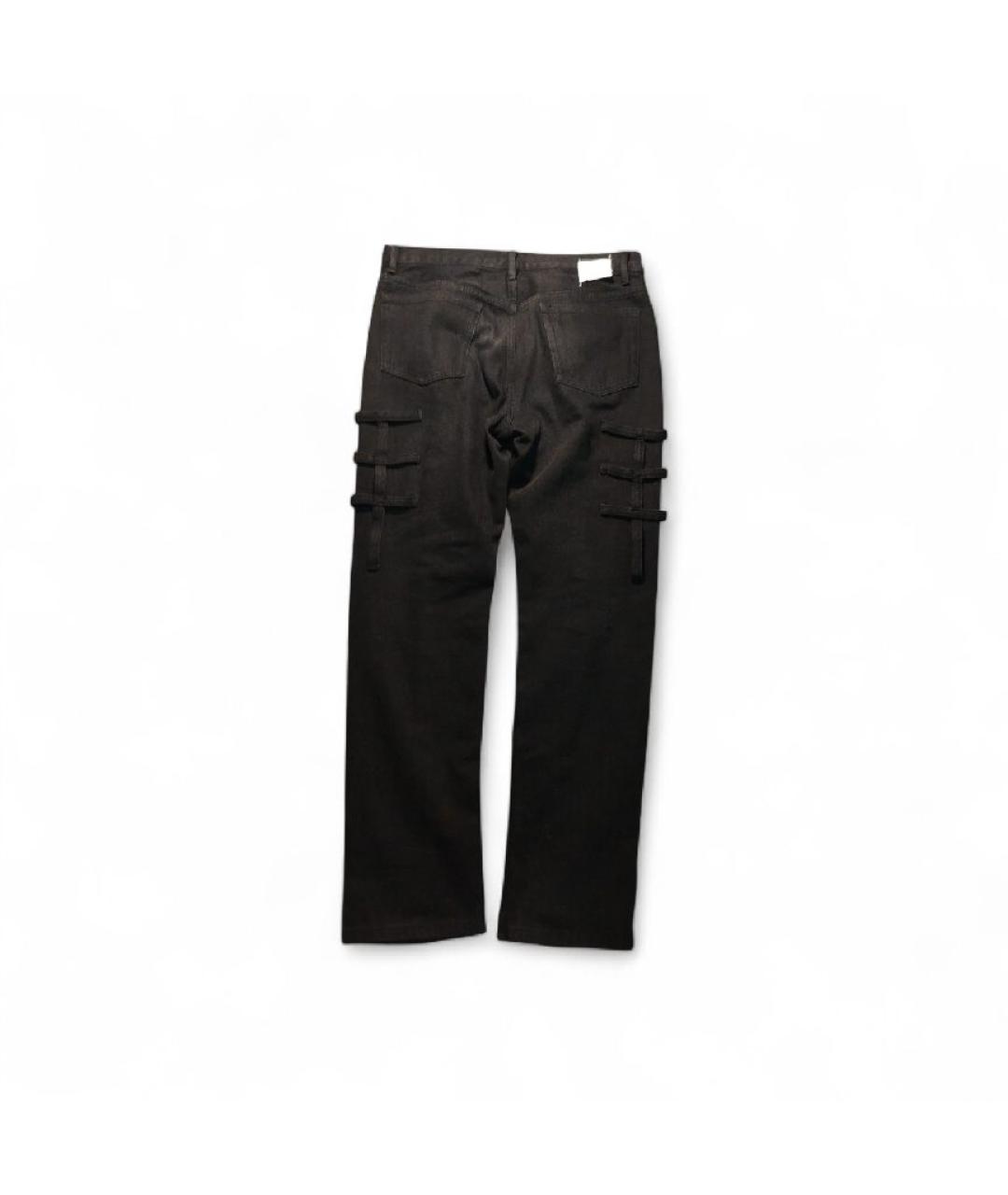 TAKAHIROMIYASHITA THE SOLOIST Черные хлопковые прямые джинсы, фото 2