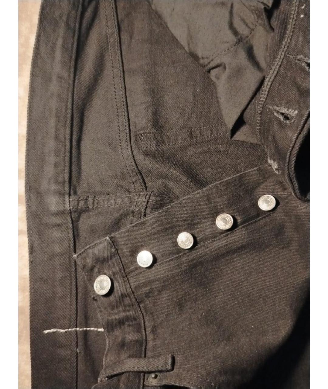 TAKAHIROMIYASHITA THE SOLOIST Черные хлопковые прямые джинсы, фото 4