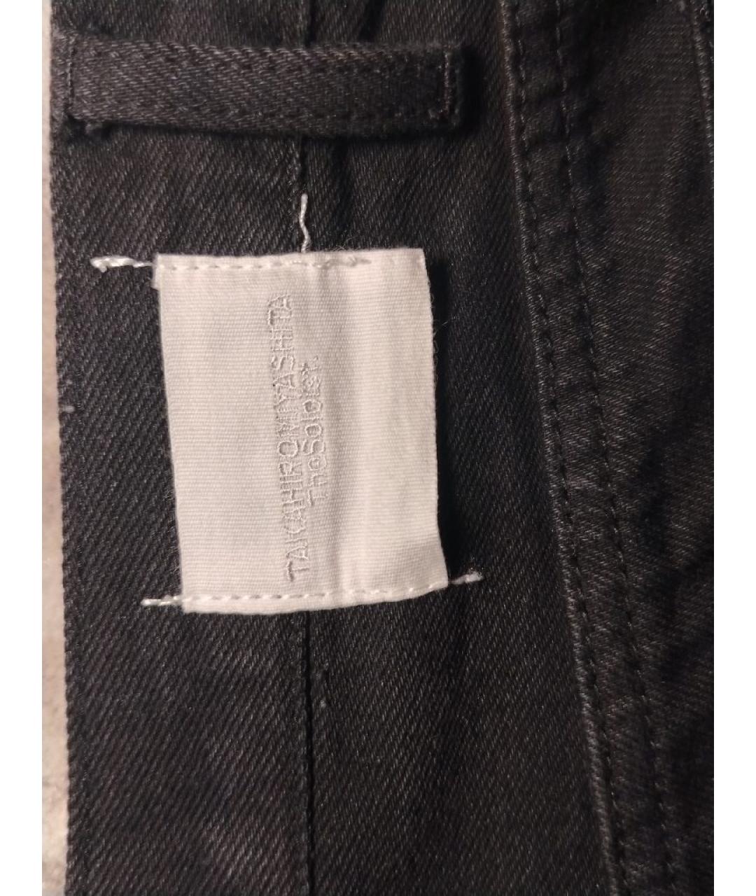 TAKAHIROMIYASHITA THE SOLOIST Черные хлопковые прямые джинсы, фото 5