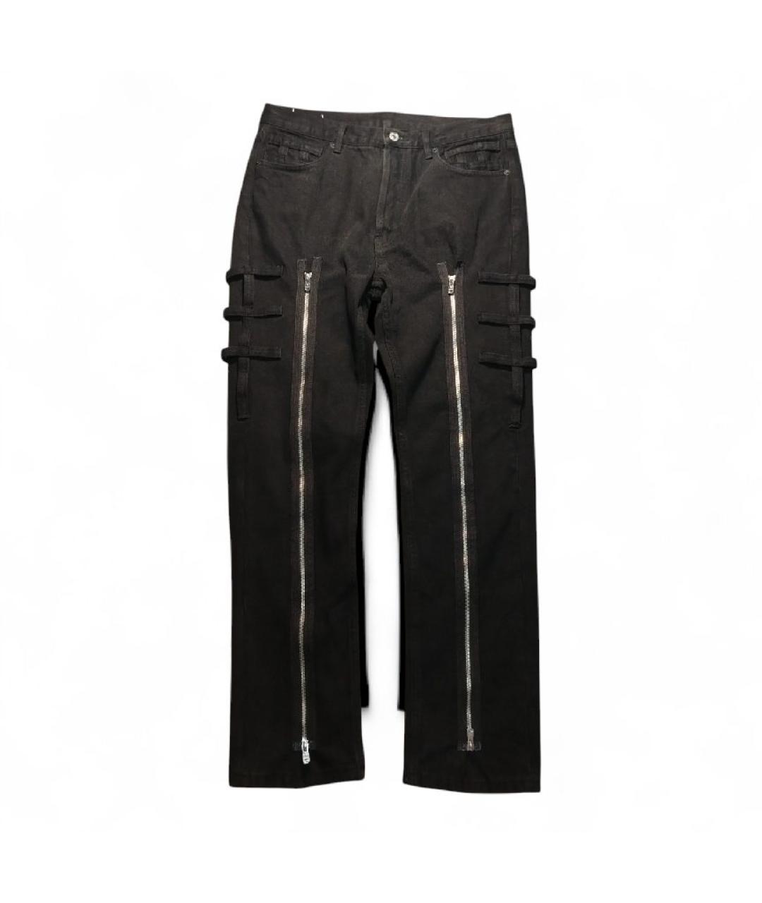 TAKAHIROMIYASHITA THE SOLOIST Черные хлопковые прямые джинсы, фото 6