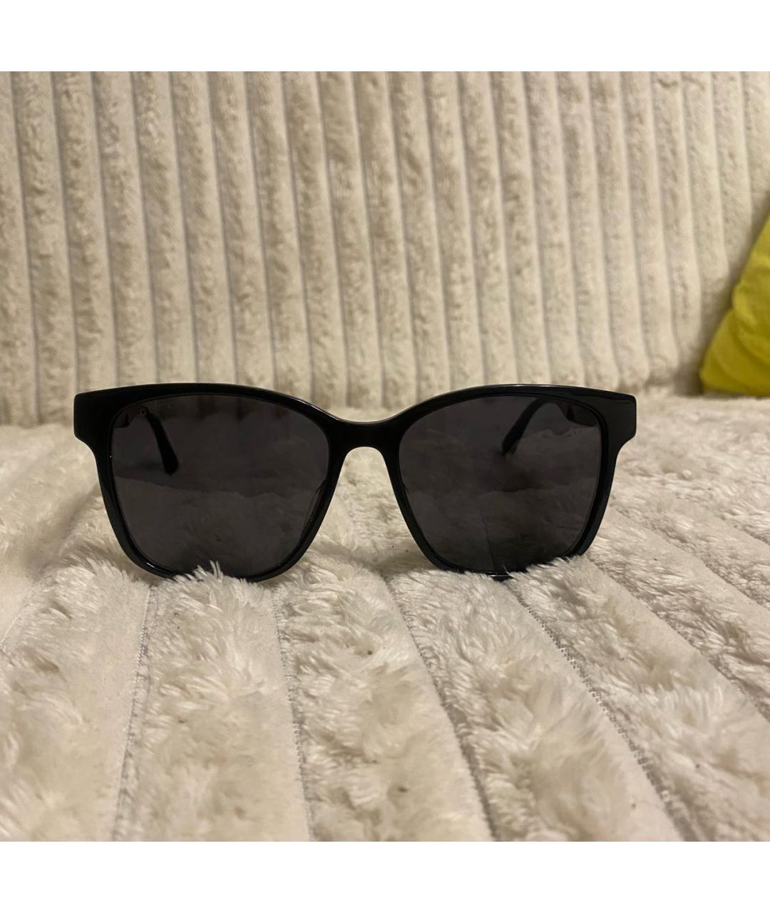 GUCCI Черные пластиковые солнцезащитные очки, фото 2