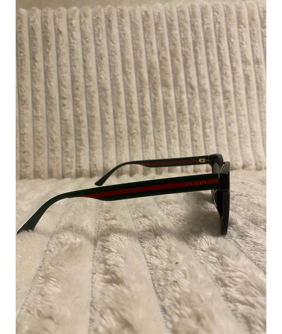 GUCCI Черные пластиковые солнцезащитные очки, фото 3