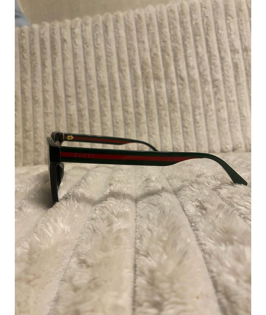 GUCCI Черные пластиковые солнцезащитные очки, фото 4