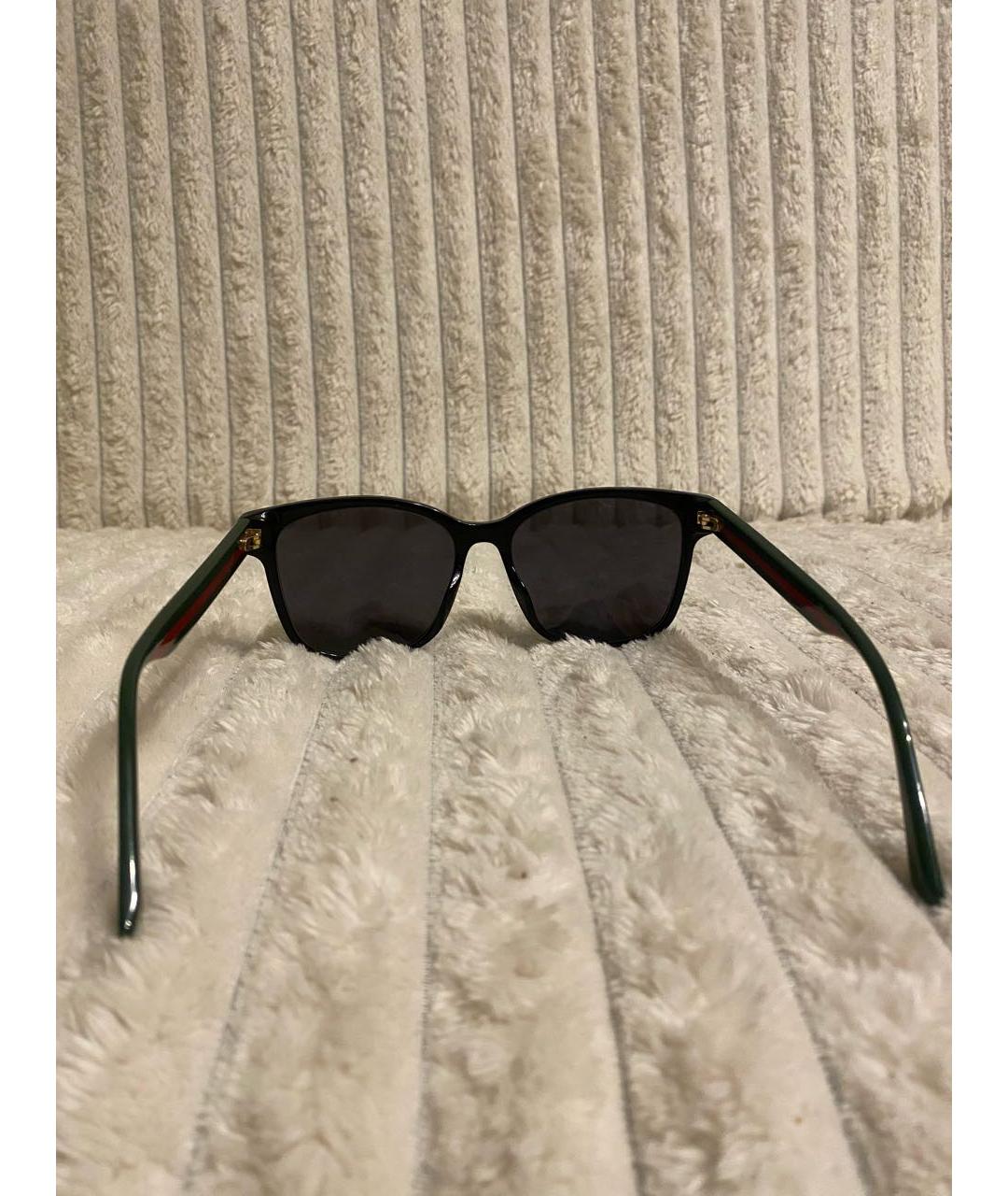 GUCCI Черные пластиковые солнцезащитные очки, фото 5