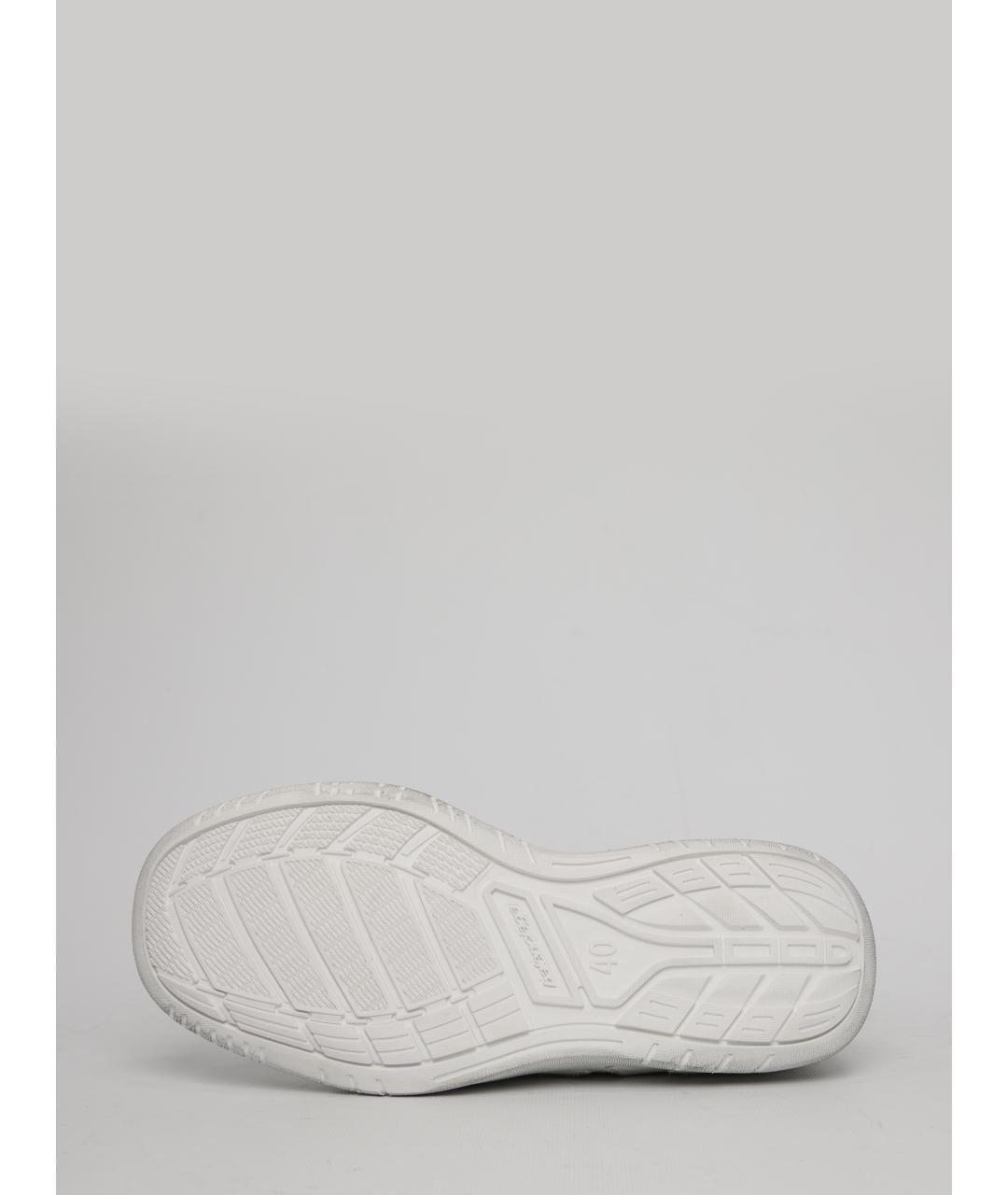 BALENCIAGA Белые кожаные низкие кроссовки / кеды, фото 4