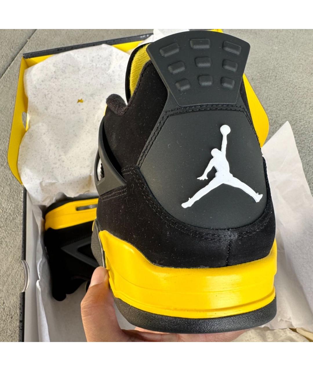 JORDAN Черные высокие кроссовки / кеды, фото 4