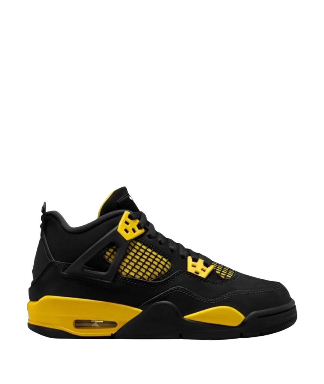 JORDAN Черные высокие кроссовки / кеды, фото 1