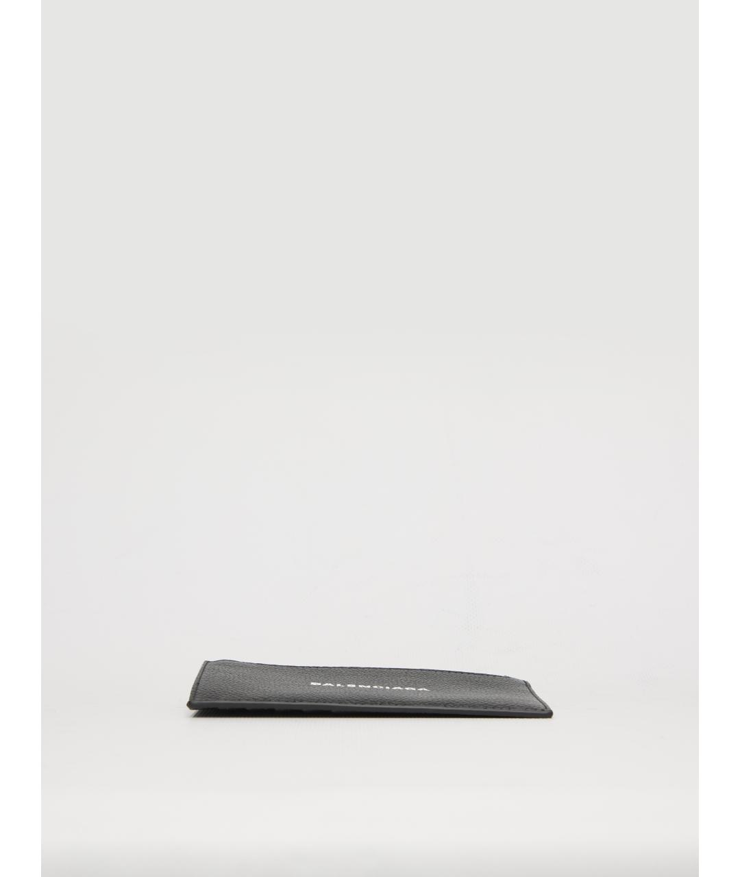 BALENCIAGA Черный кожаный кошелек, фото 3