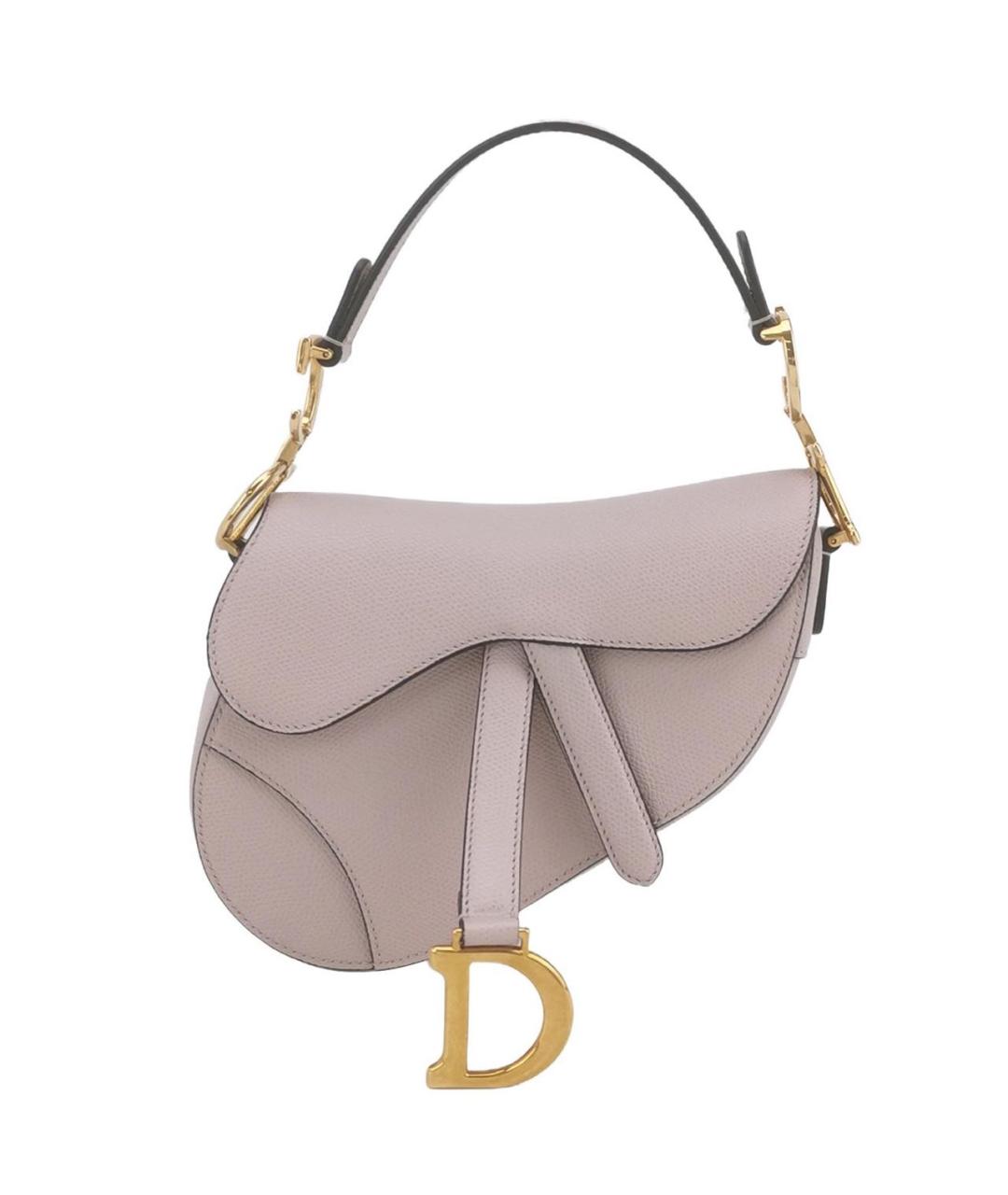 CHRISTIAN DIOR Розовая кожаная сумка с короткими ручками, фото 9