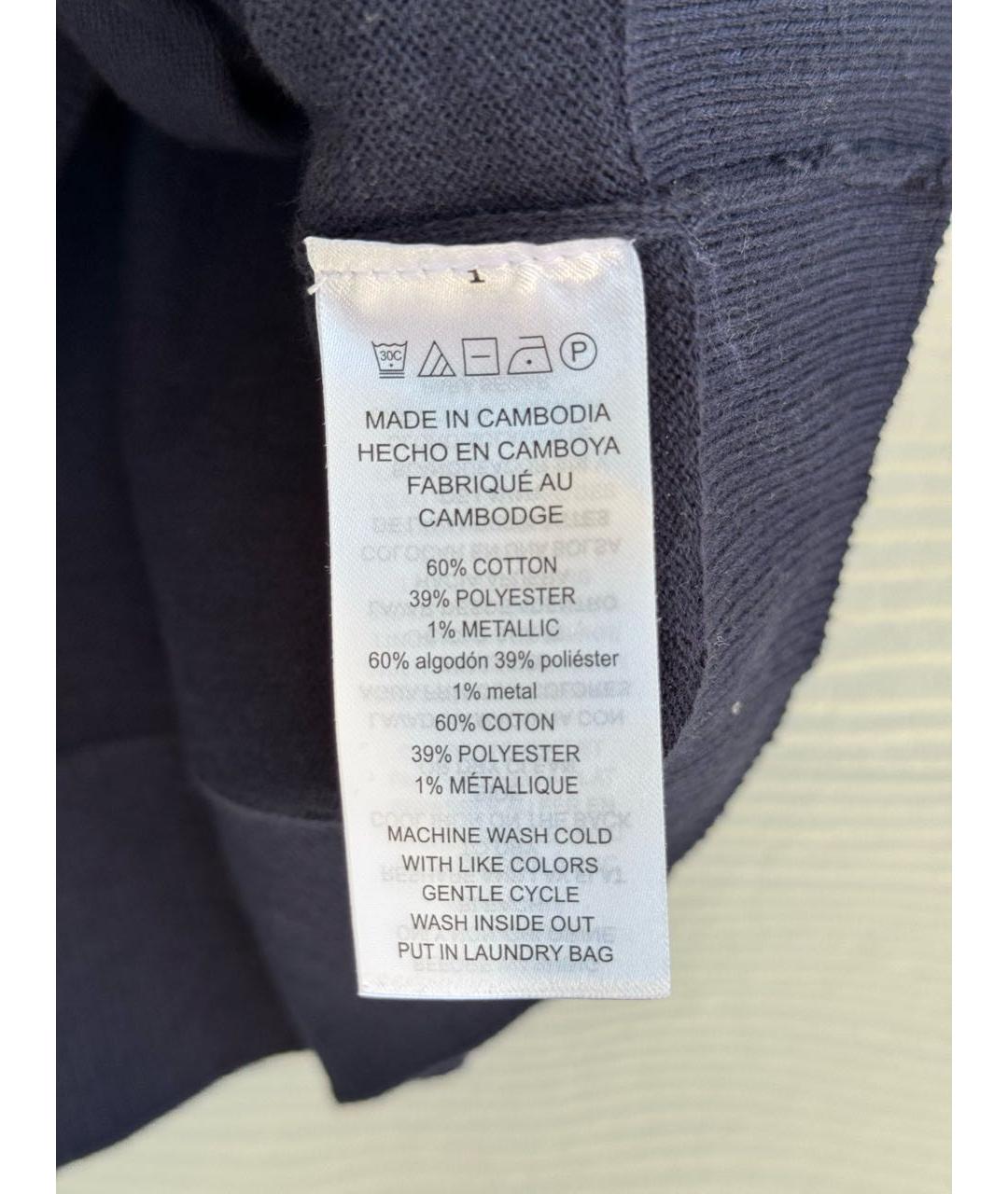 MICHAEL KORS Темно-синяя хлопковая водолазка, фото 5