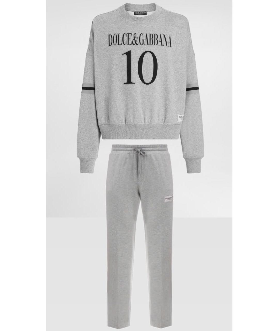 DOLCE&GABBANA Серый спортивный костюм, фото 7
