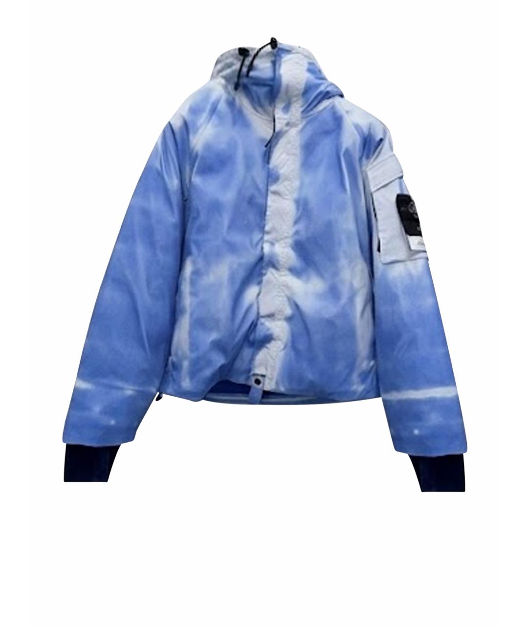 STONE ISLAND Голубая полиамидовая куртка, фото 1
