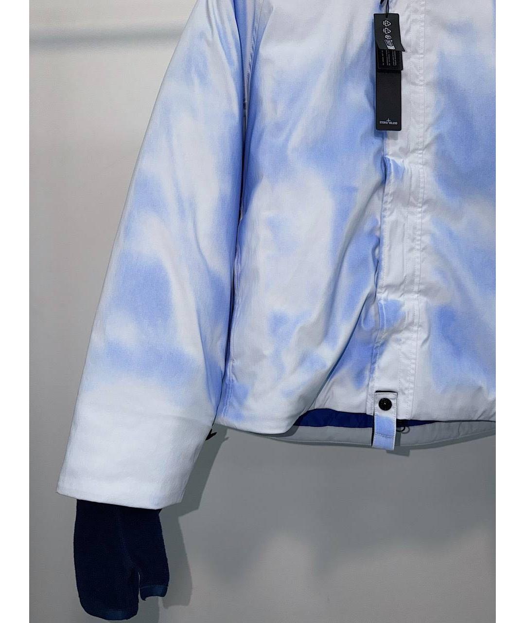 STONE ISLAND Голубая полиамидовая куртка, фото 5