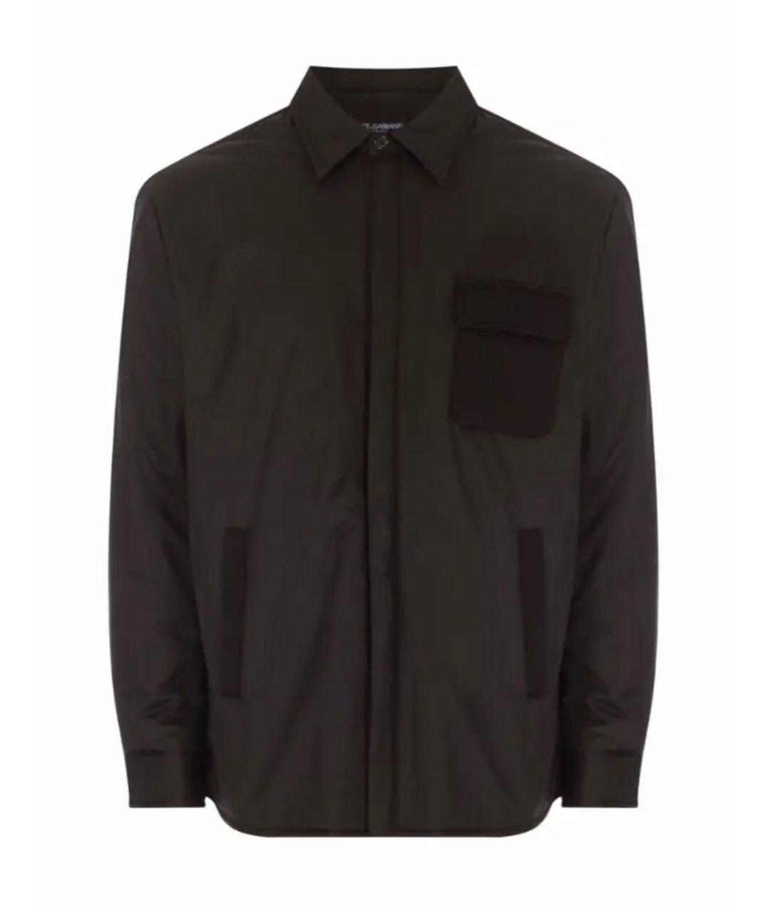 DOLCE&GABBANA Черная полиэстеровая куртка, фото 5