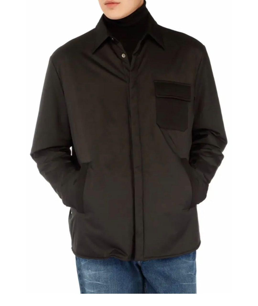 DOLCE&GABBANA Черная полиэстеровая куртка, фото 2