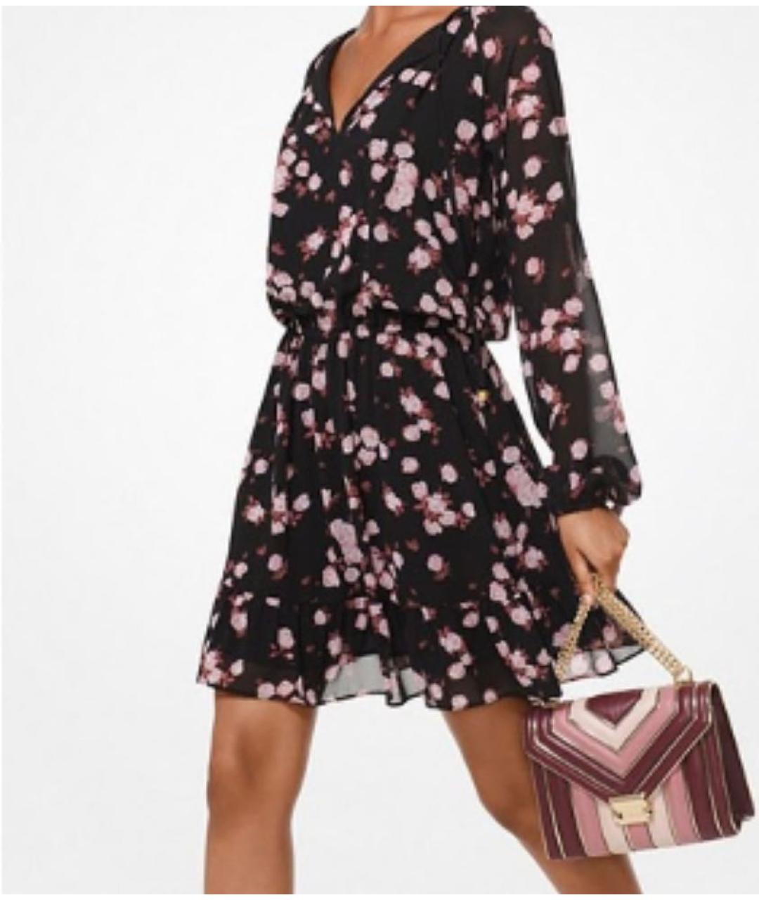 MICHAEL KORS Мульти полиэстеровое повседневное платье, фото 7