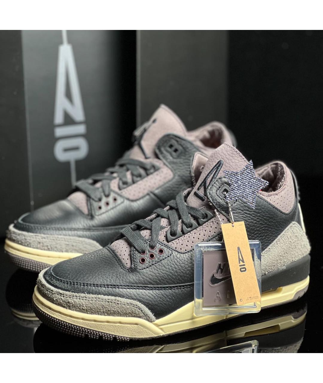 JORDAN Серые высокие кроссовки / кеды, фото 4