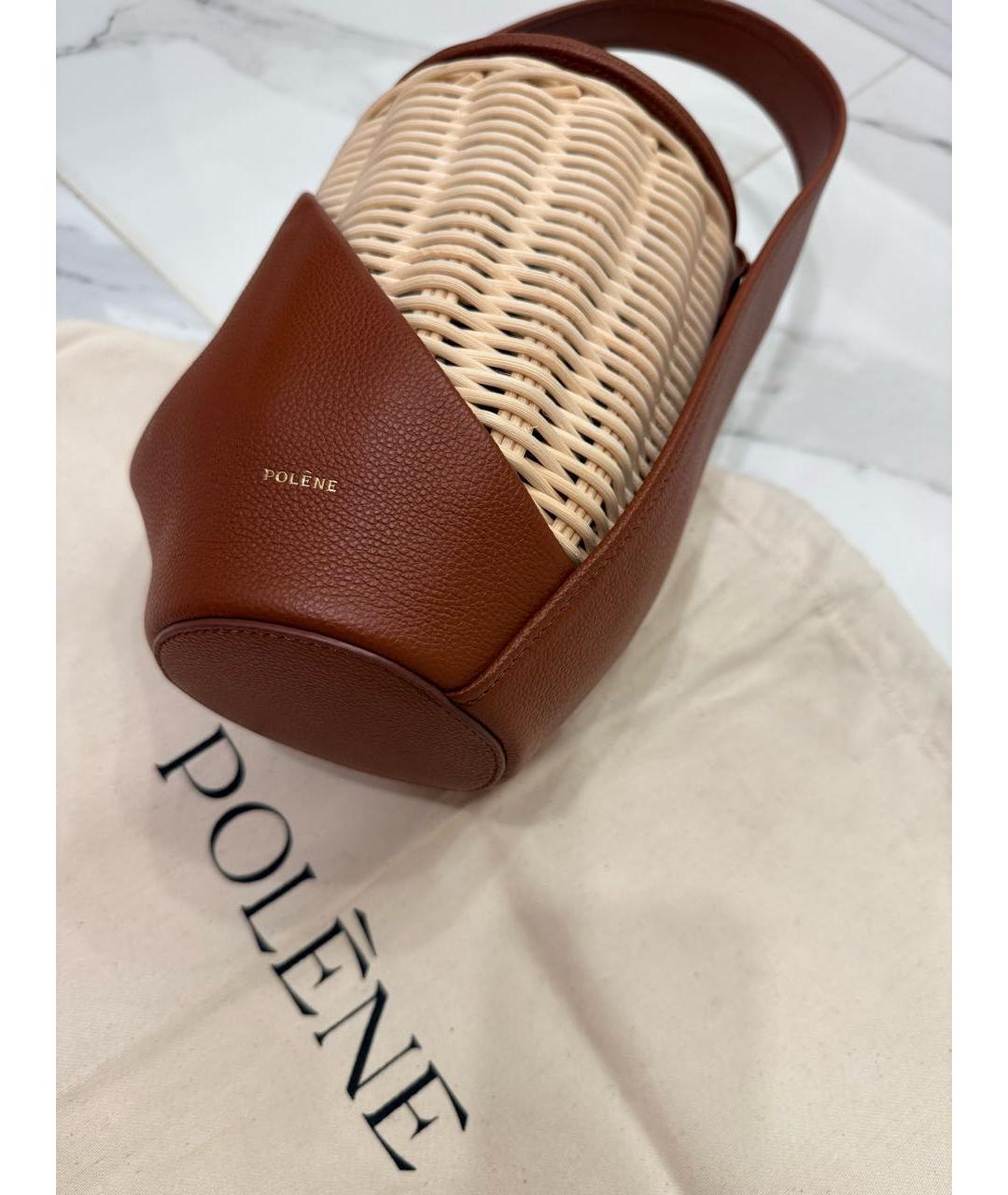 POLENE Мульти пелетеная сумка с короткими ручками, фото 7