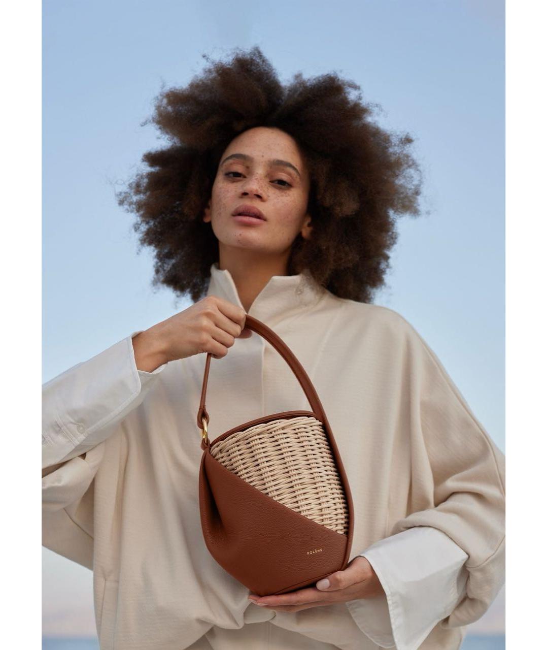 POLENE Мульти пелетеная сумка с короткими ручками, фото 2