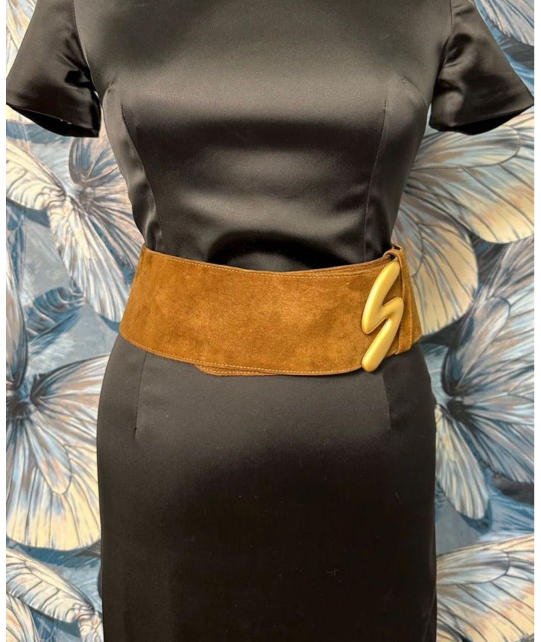 BOGNER Коричневый кожаный ремень, фото 7