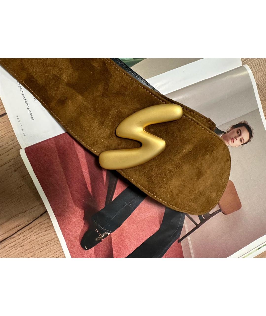 BOGNER Коричневый кожаный ремень, фото 5