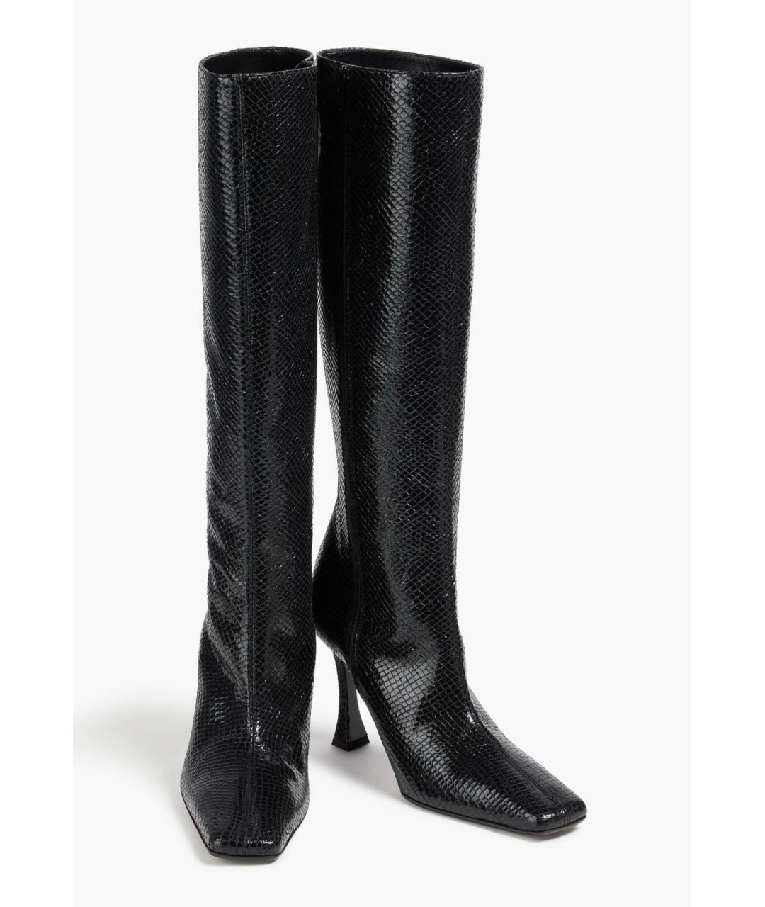 MAGDA BUTRYM Черные кожаные сапоги, фото 2