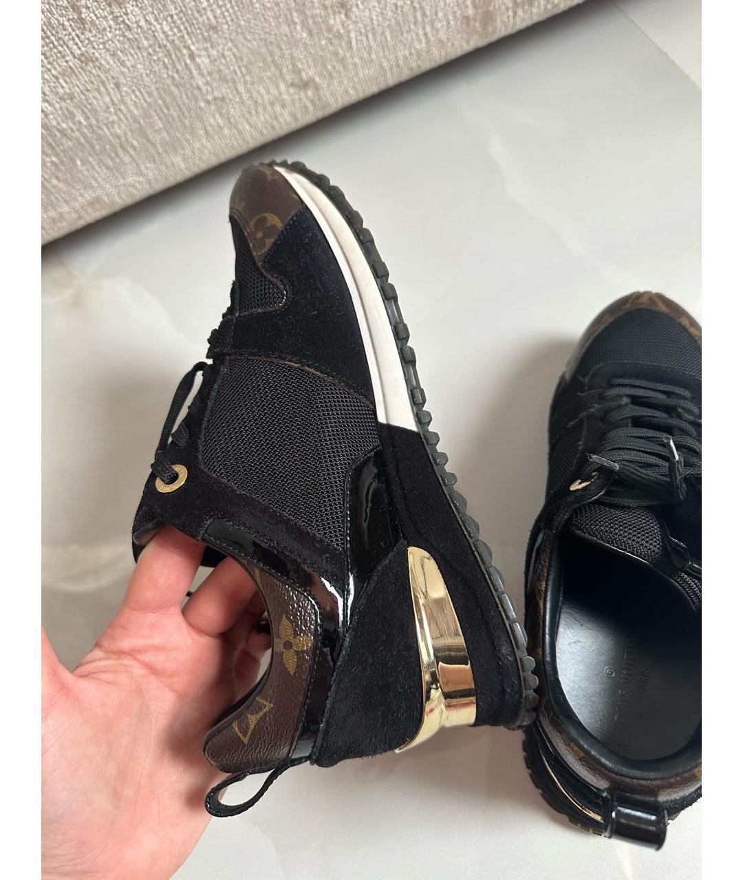 LOUIS VUITTON Коричневые текстильные кроссовки, фото 5
