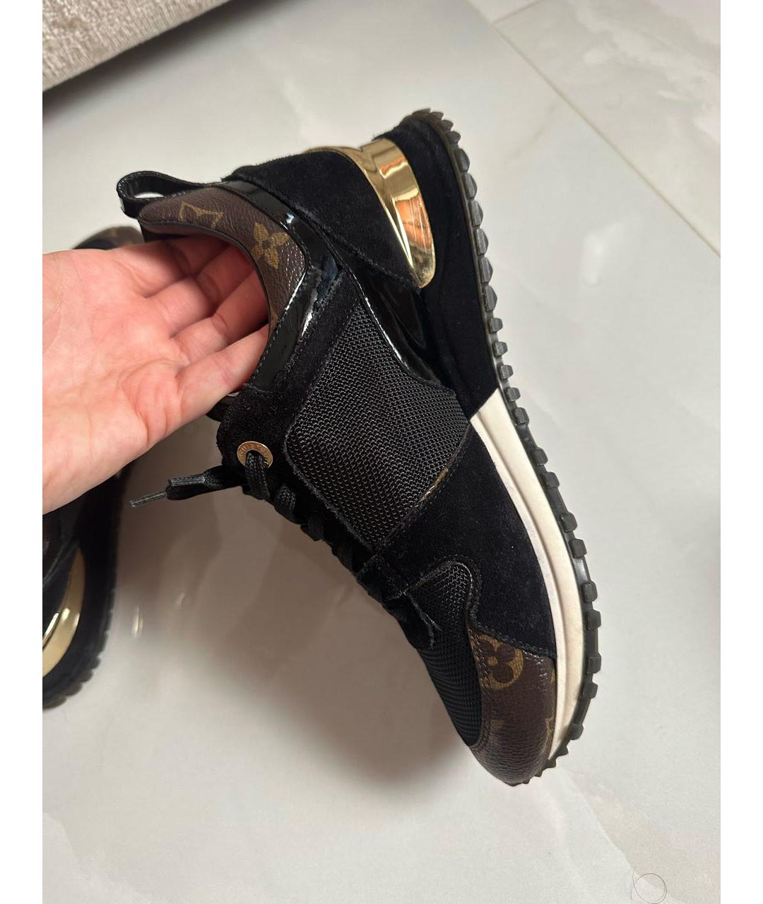 LOUIS VUITTON Коричневые текстильные кроссовки, фото 6