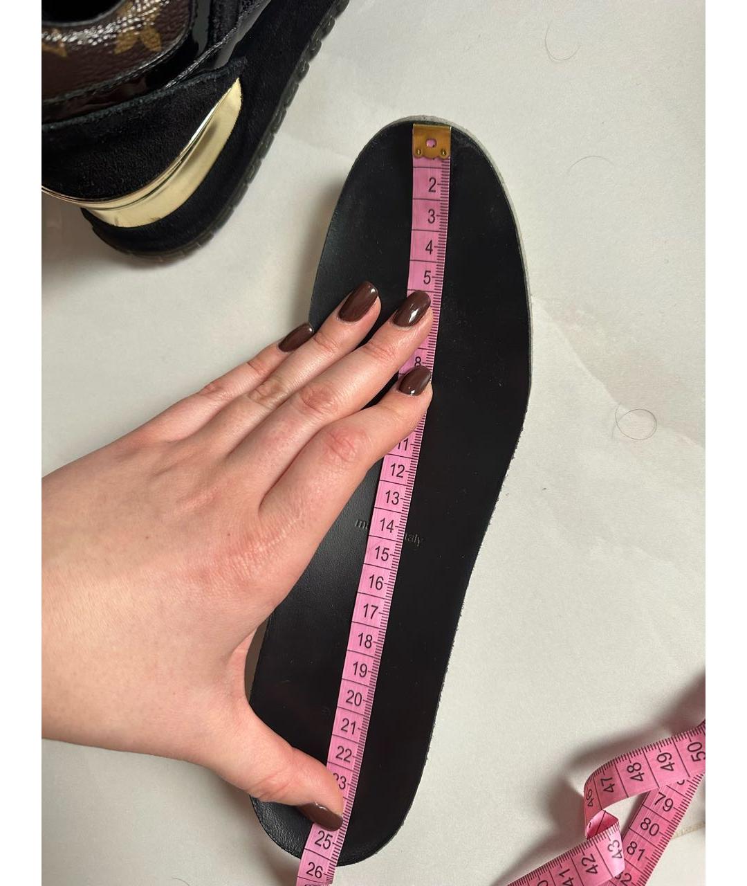 LOUIS VUITTON Коричневые текстильные кроссовки, фото 8