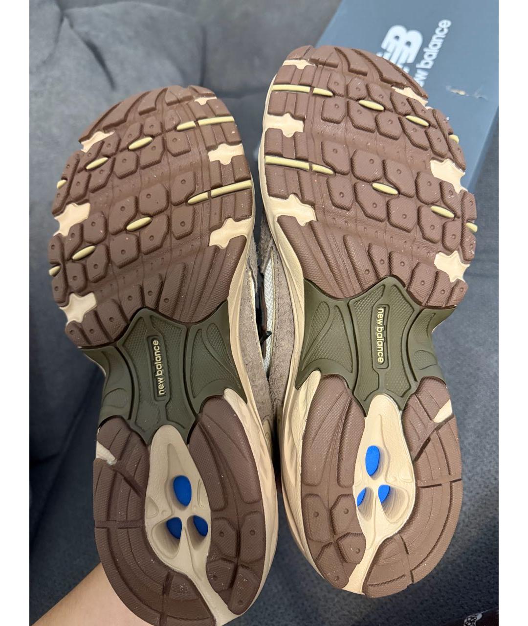 NEW BALANCE Коричневые замшевые кроссовки, фото 7