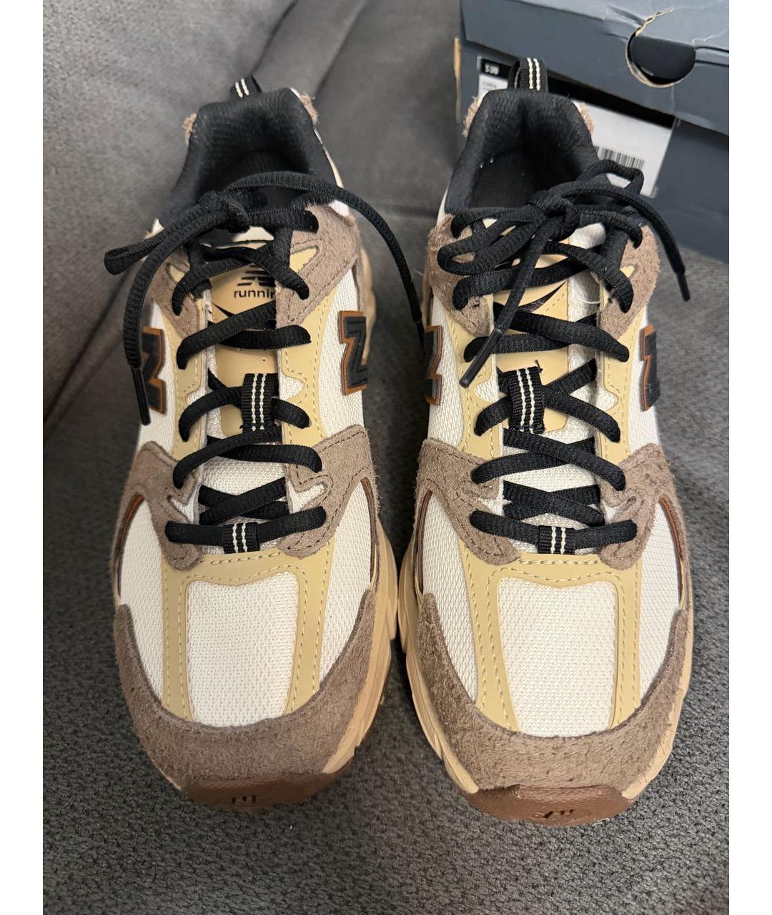 NEW BALANCE Коричневые замшевые кроссовки, фото 2