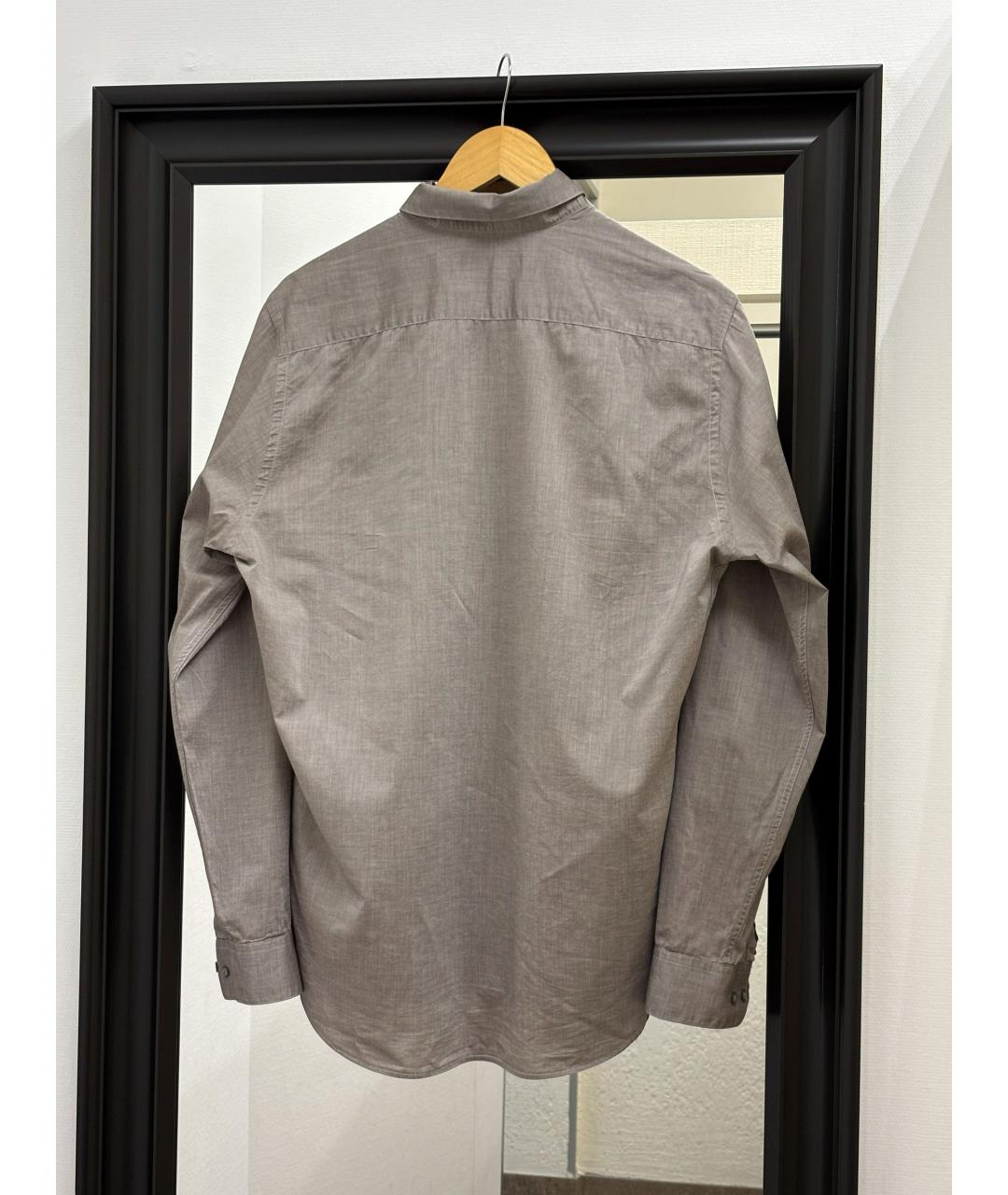 NINA RICCI Коричневая хлопковая классическая рубашка, фото 2