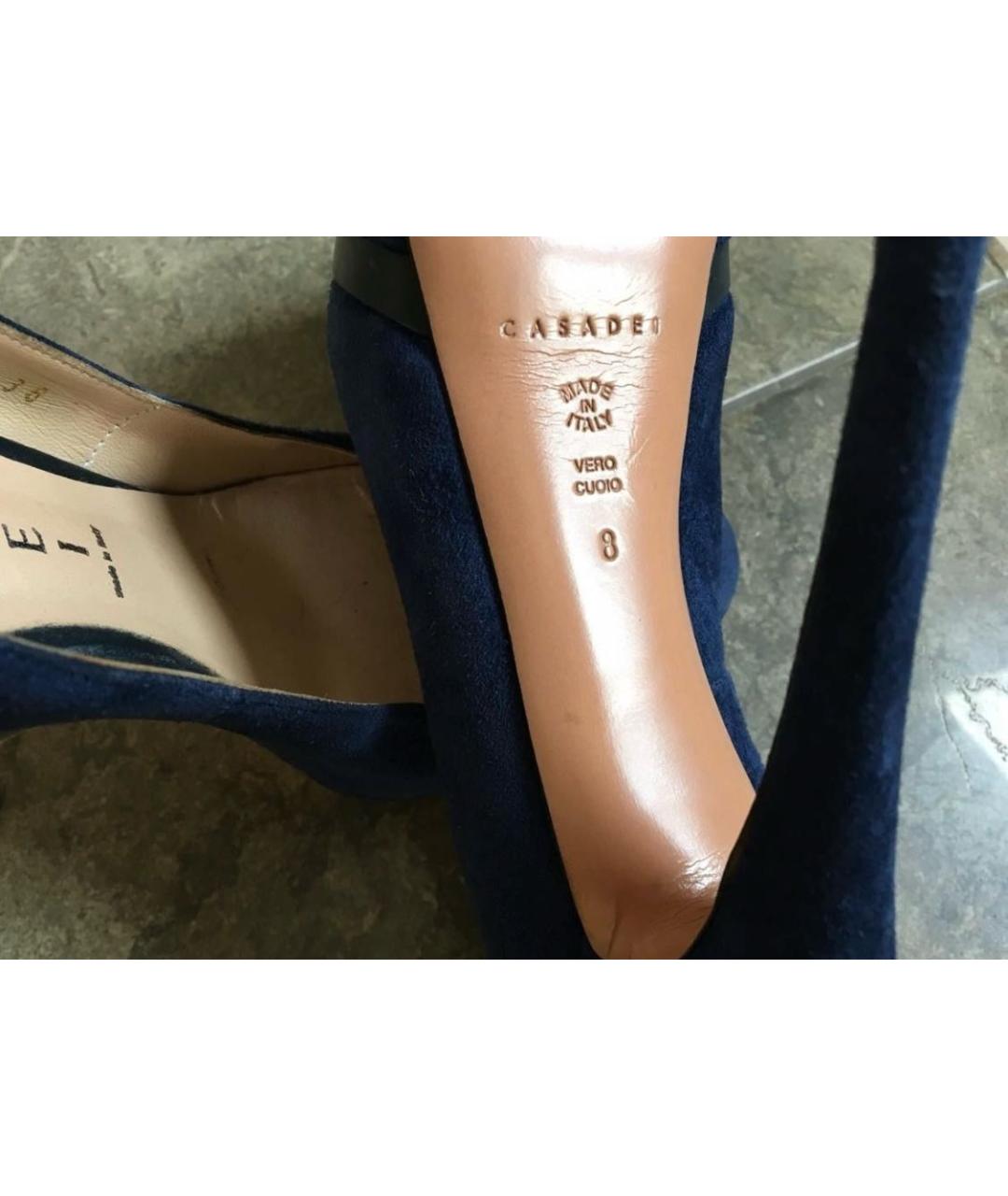 CASADEI Синие замшевые туфли, фото 6