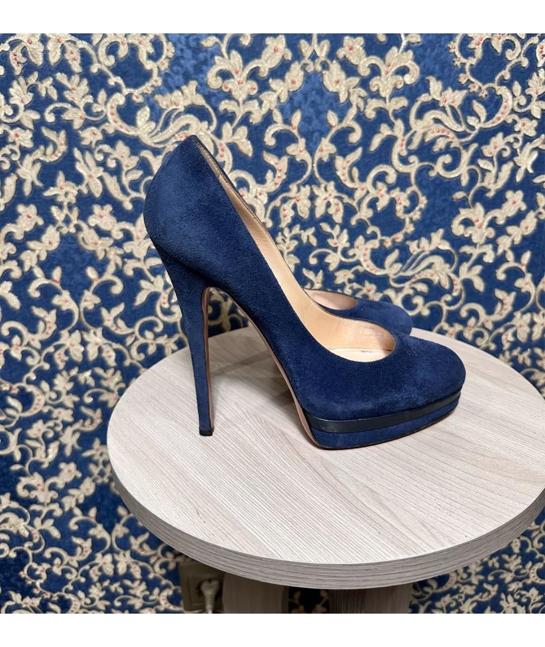 CASADEI Синие замшевые туфли, фото 9